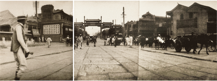 改造后的前门大街旧影