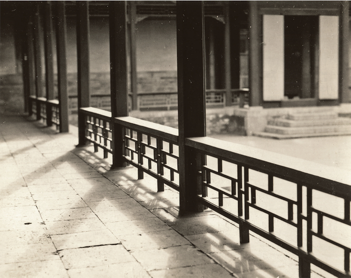 赵堂子胡同朱启钤故居垂花门内回廊旧影