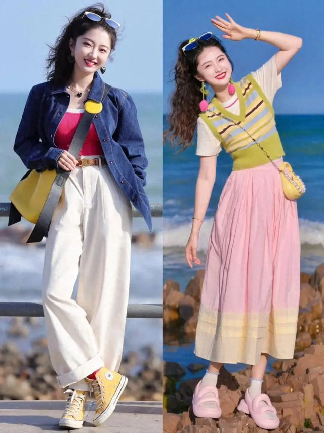 从衣服款式,色彩都适合路人,百搭洋气|穿搭_新浪新闻