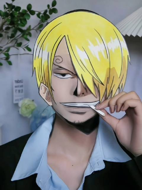 海贼王山治cos仿妆能原谅女人谎言的才是男人