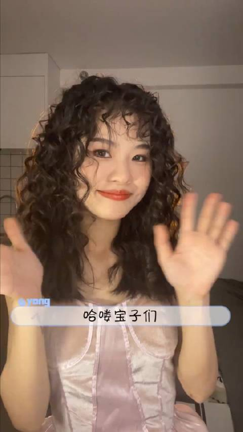 法式羊毛卷编发方圆脸羊毛卷编发发型
