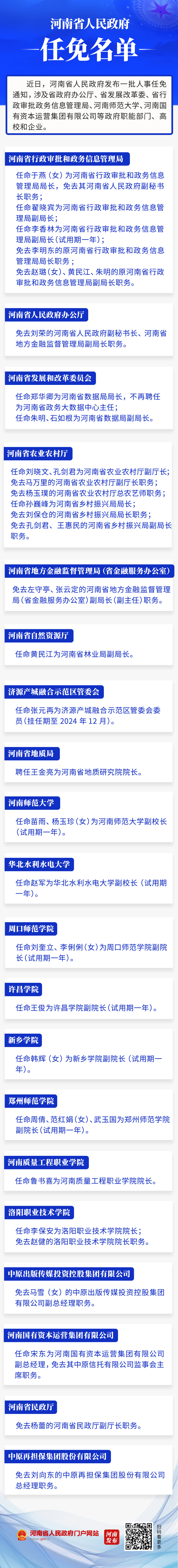 河南省政府新任免一批干部|河南省|岳翔_新浪新闻