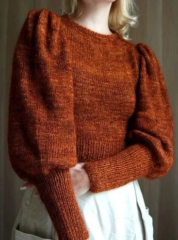 复古又时髦的羊腿袖毛衣就很适合你!|毛衣|复古_新浪新闻