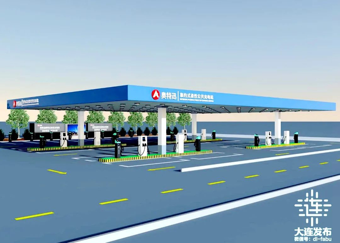 ▲奥特迅充电场站项目效果图