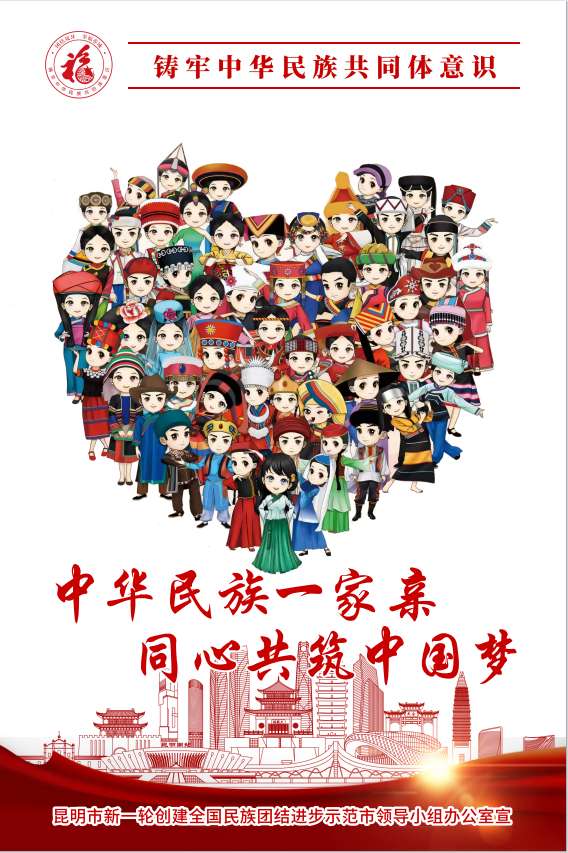 铸牢中华民族共同体意识宣传海报|共同体意识_新浪新闻
