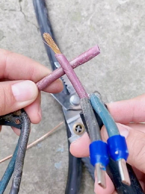 多股软线对接接线法,简单实用,学习!
