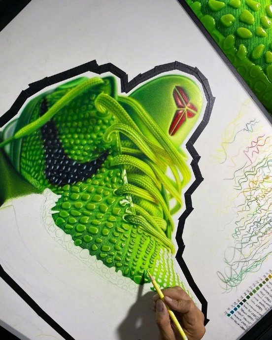 国外艺术家手绘运动鞋zk 6青蜂侠,这实力算不算大师|艺术家_新浪新闻
