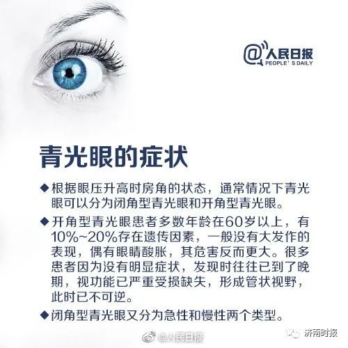 可!逆!的往往早期症状不明显青光眼是一种常见的致盲性眼病