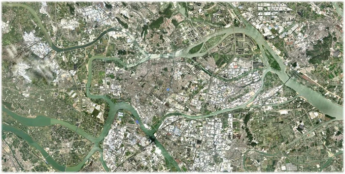 广州-佛山一线某处的内河水网