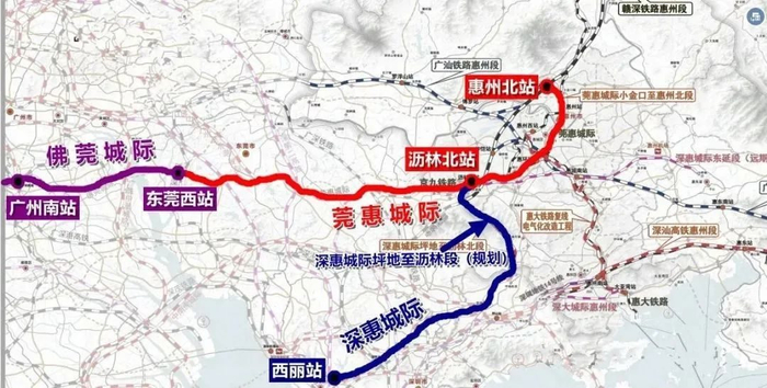 交通运输"十四五"发展规划》,深惠城际坪地至沥林北段拟于2023年动工