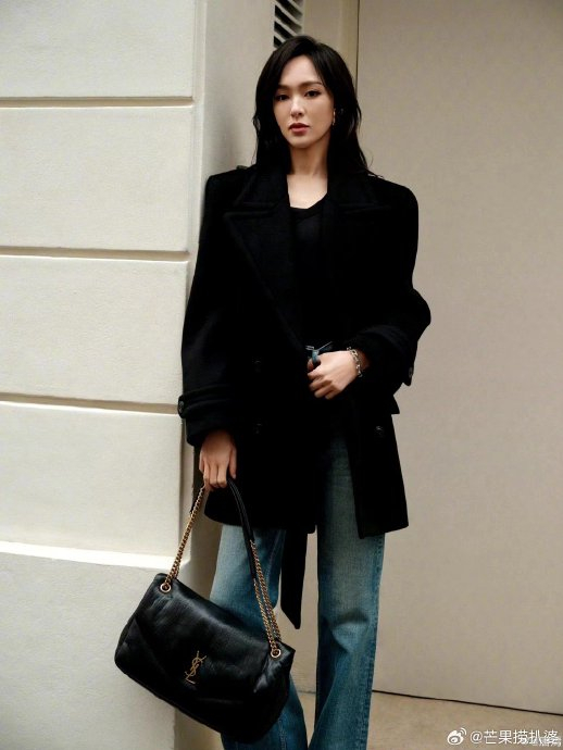 唐嫣|大衣|牛仔裤_新浪新闻