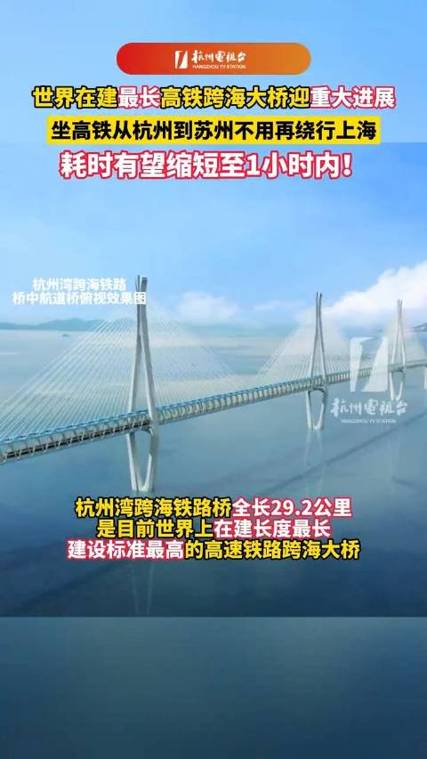 期待从杭州坐高铁到苏州有望1小时内到达