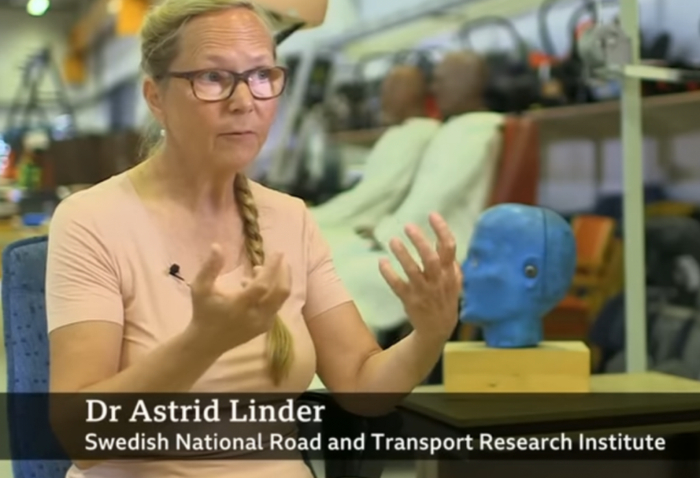 ▲阿斯特丽德·林德。BBC视频截图