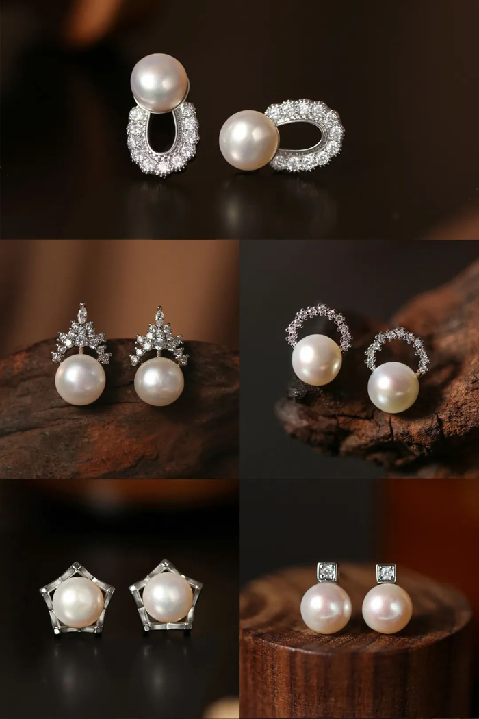 一周不重样,无耳洞也能戴的珍珠耳夹,优雅天成|淡水珍珠_新浪新闻