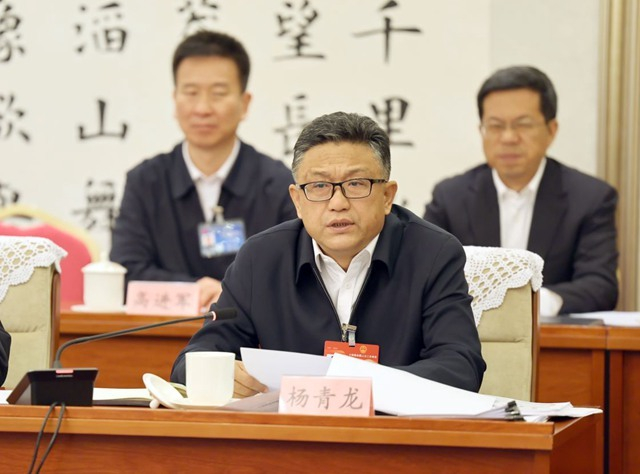 全国人大代表,宁夏回族自治区固原市市长杨青龙.