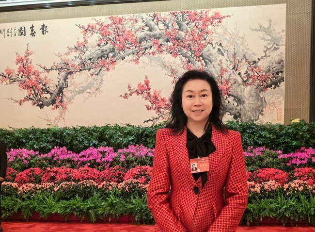 全国政协十四届二次会议期间,全国政协委员,新大陆科技集团ceo王晶