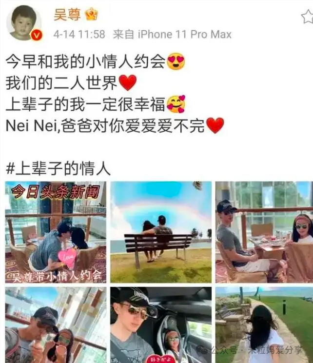 知名男星公然官宣大小老婆,他到底又发什么癫?|吴尊|neinei_新浪新闻