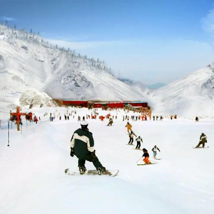 压油沟滑雪场图片