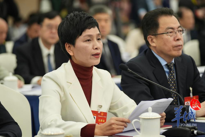 全国人大代表,广东潮剧院一团团长林燕云 羊城晚报记者 曾育文 摄