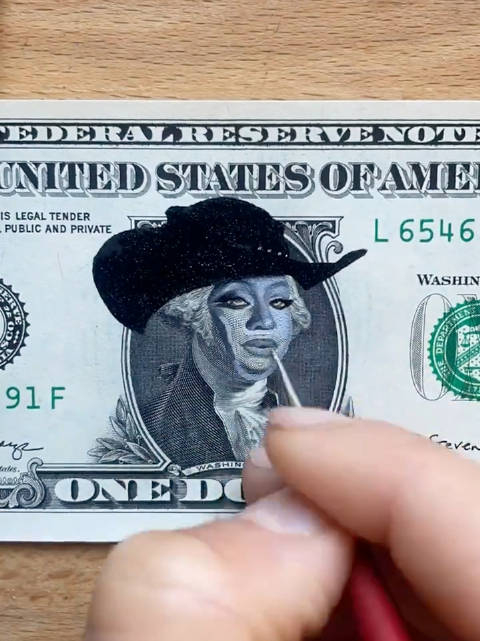 如果美元1元纸钞头像人物变成局长beyonce