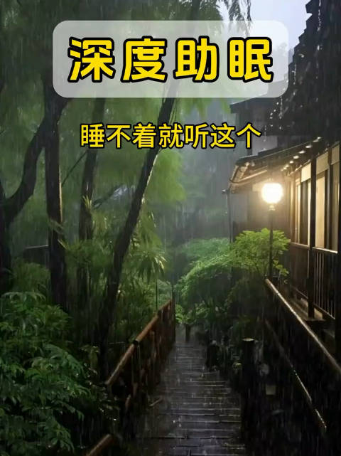 睡眠不好的收藏了深度催眠曲睡5分钟入睡雨声治愈快速入睡