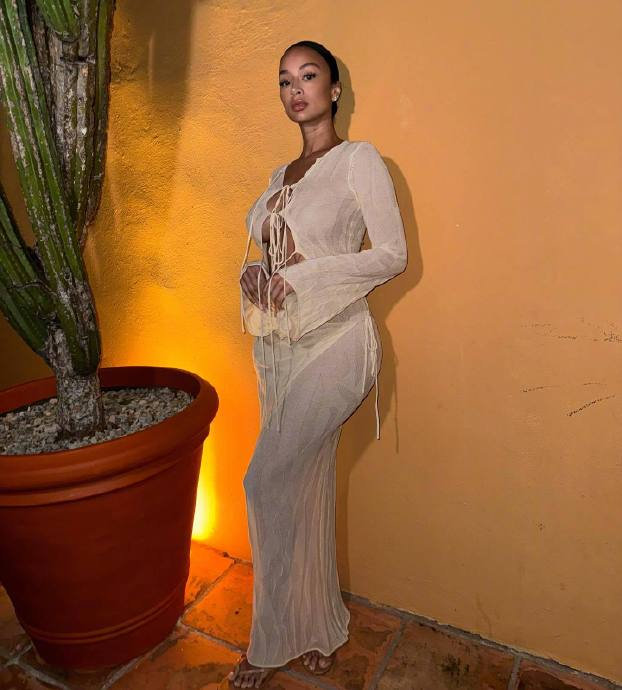 杰伦-格林39岁的女友draya michele在社媒宣布怀孕