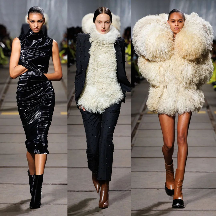 秋冬时装秀在巴黎13区的废弃食品工场里伴随着sinead oconnor的歌声