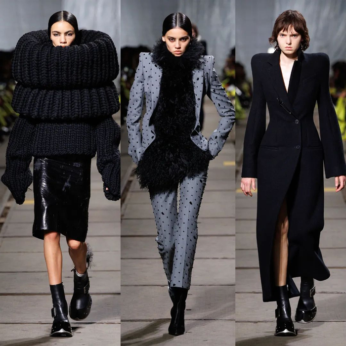 秋冬时装秀在巴黎13区的废弃食品工场里伴随着sinead oconnor的歌声