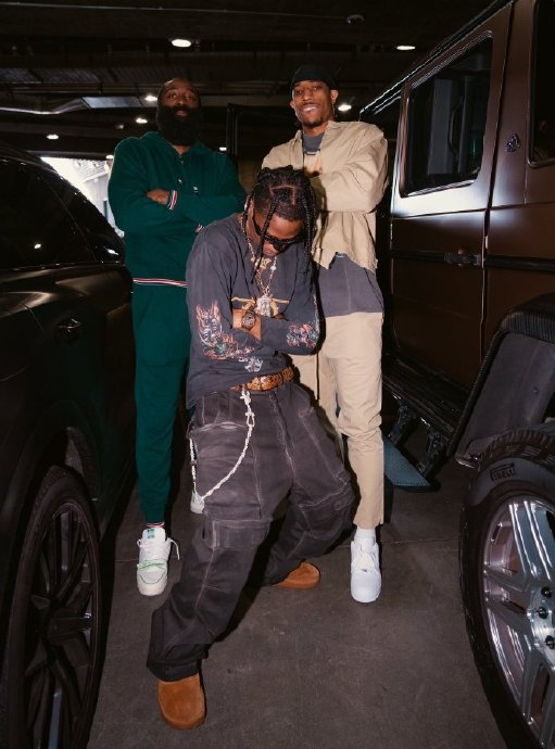 travis scott与哈登,德罗赞!|三巨头|詹姆斯·哈登|德罗赞_新浪新闻