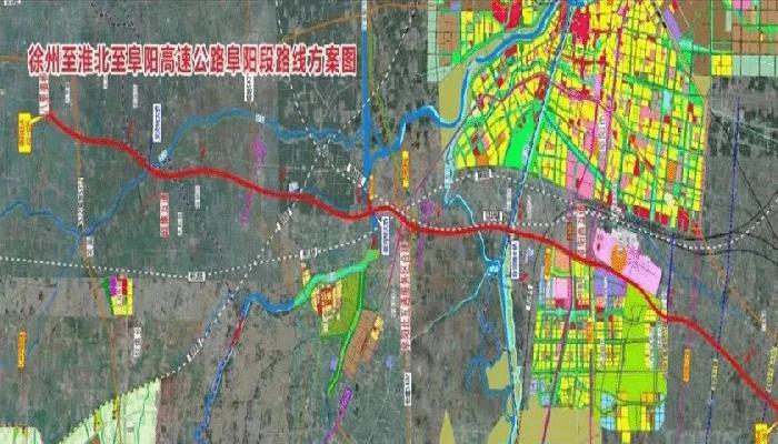 徐州阜阳高速走向图图片