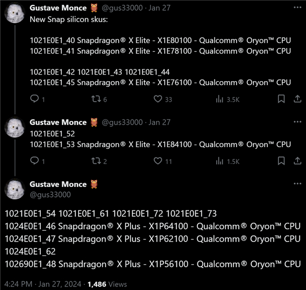 高通骁龙xeliteplus竟有8个版本最多12核心最高34ghz