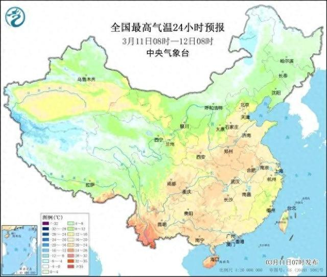 中国气象局春天的脚步近了北方持续回暖南方多雨水