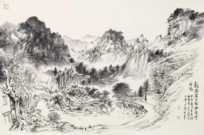 90cm 2023《山海仙踪》 中国画 180×180cm 20181973年生于山东临朐
