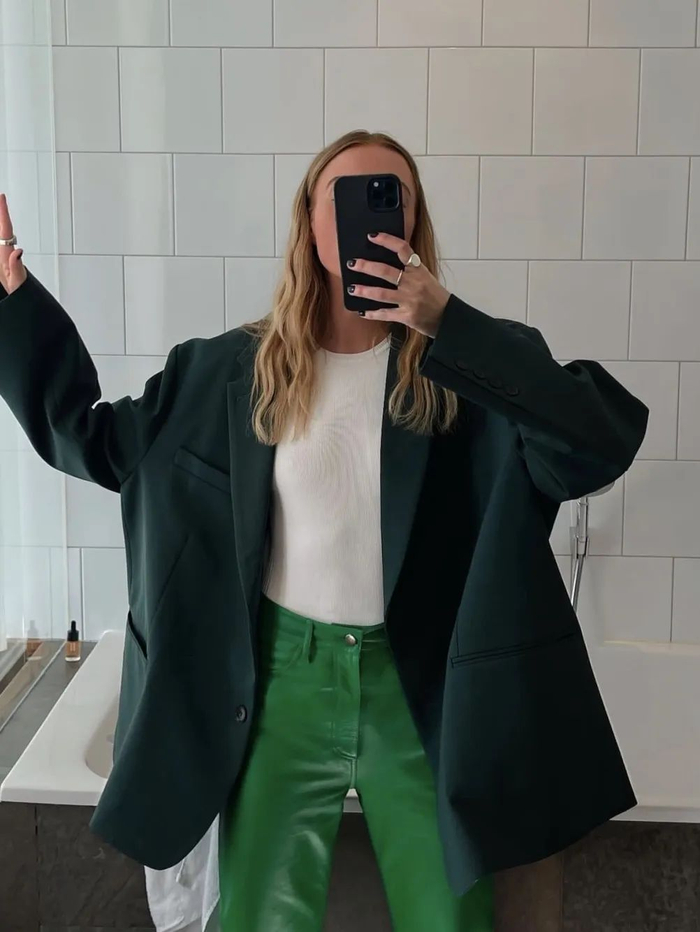 格林系接棒格雷系穿上绿色的人先享受春天