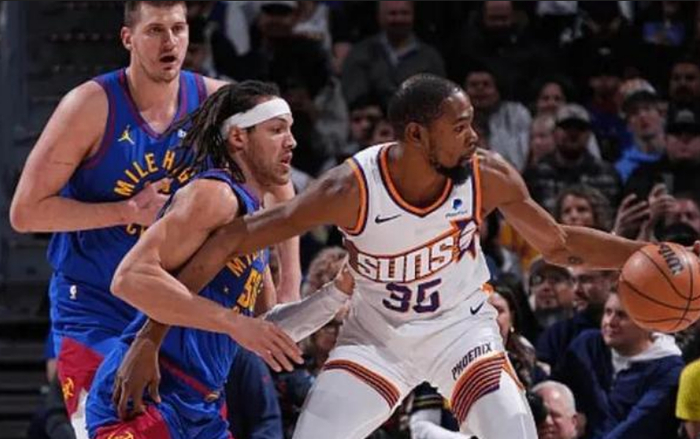 nba最强三巨头齐爆发,杜兰特天神下凡无人能挡|比尔|杜兰特|掘金队