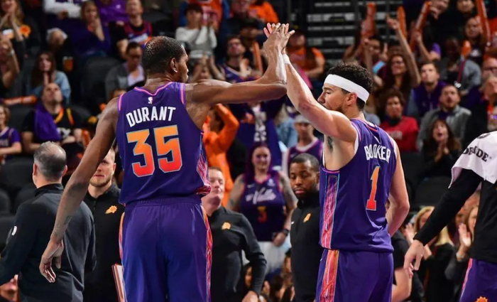 nba最强三巨头齐爆发,杜兰特天神下凡无人能挡|比尔|杜兰特|掘金队