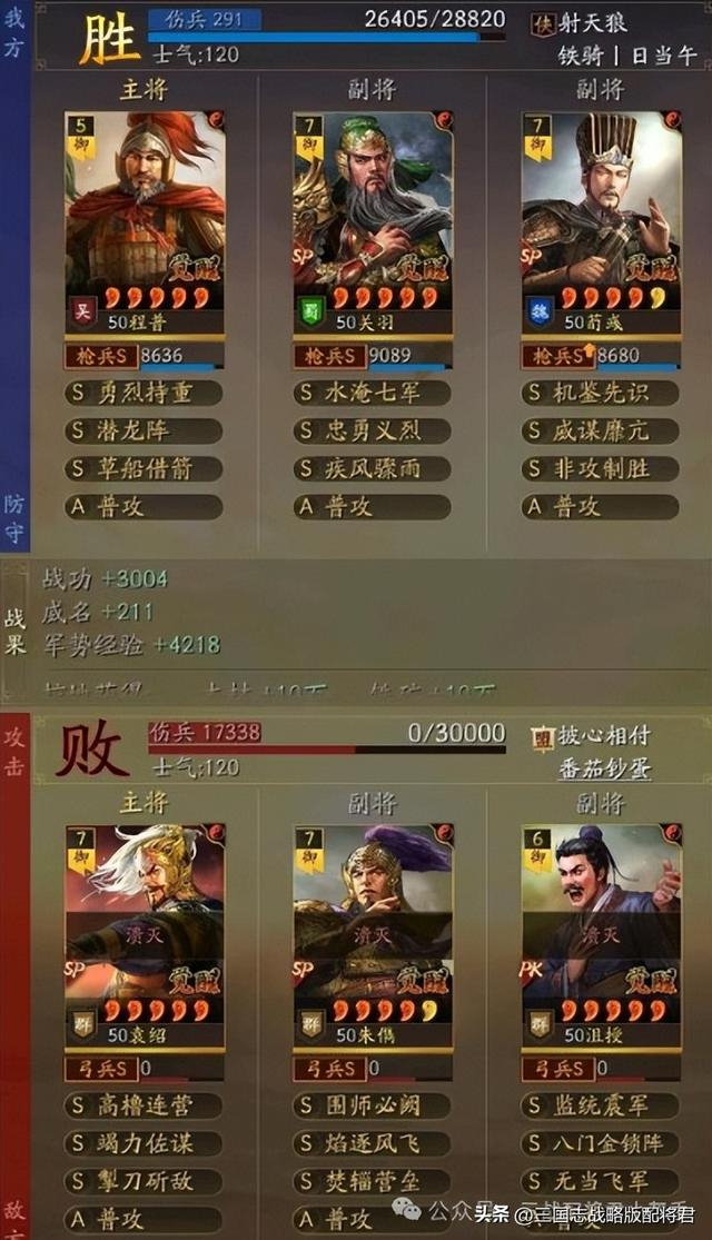 三国志战略版程普高胜率t0阵容横扫群弓蜀枪三仙蜀骑