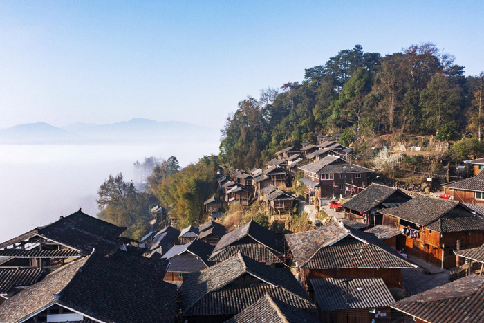 贵州从江:雾绕苗寨生态美|黔东南苗族侗族自治州|苗寨|田野_新浪新闻