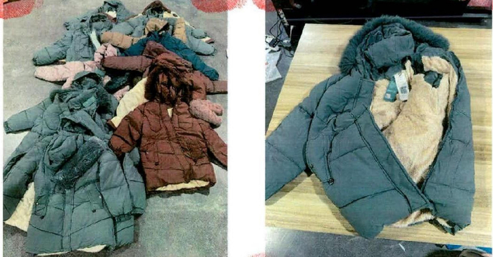 涉案假冒商标服饰 黄浦区检察院 供图