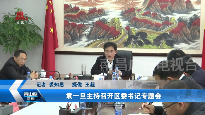 袁一旦主持召开区委书记专题会