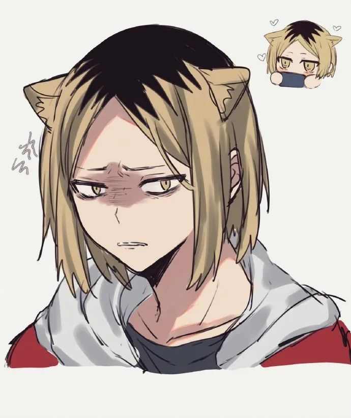 孤爪研磨的可爱颜艺,谁能拒绝这么可爱的猫猫呢 .x:ameyu