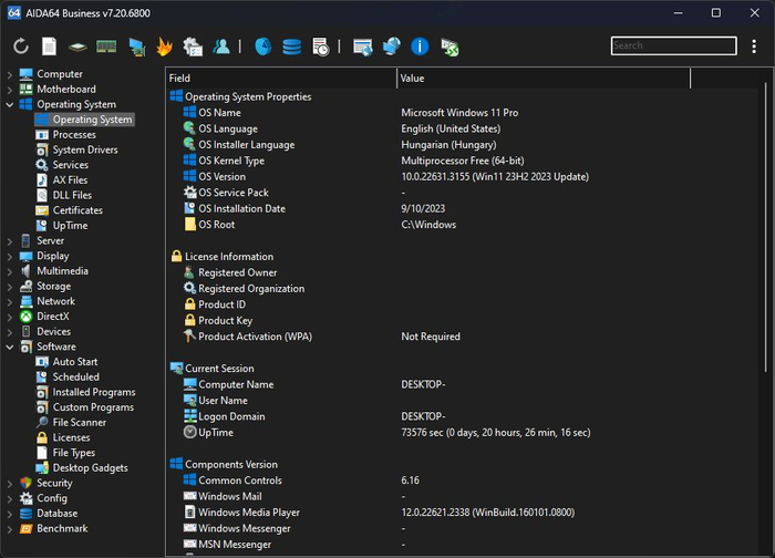 20 发布:引入3种深色模式,增强传感器监测|aida64