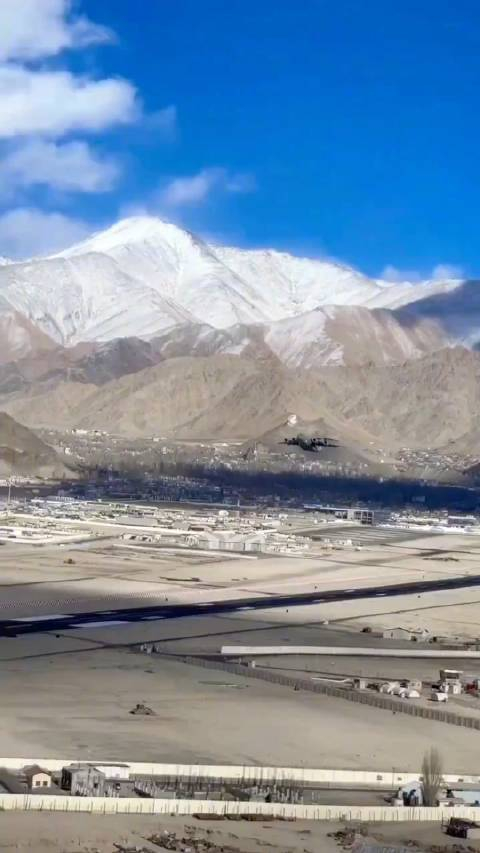 雪域高原列城机场的印度空军c17未来必须清除的目标