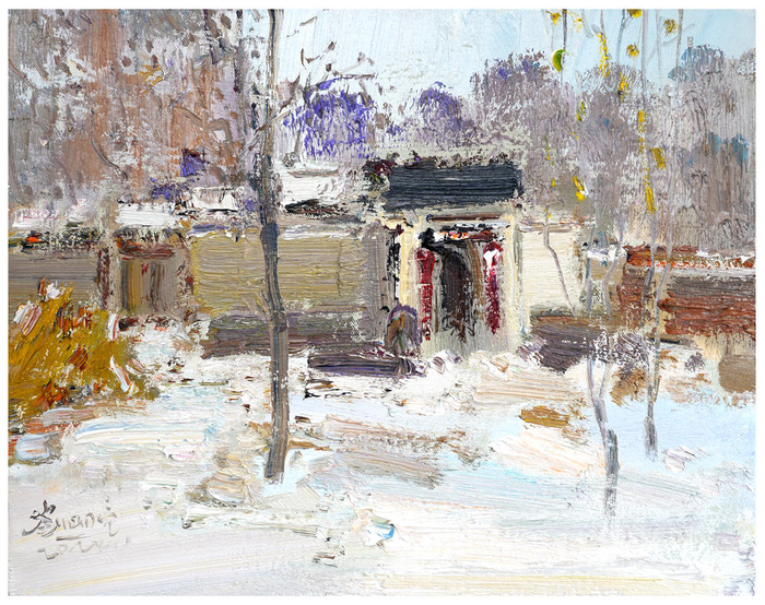 刘明亮意象油画:"乡情"符号下的山村忆事|刘明亮|意象|油画_新浪新闻