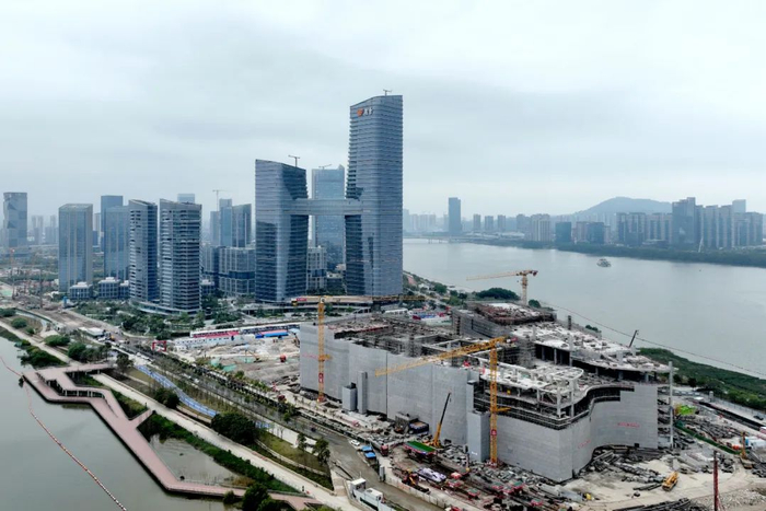 正在施工中的大湾区科学论坛永久会址