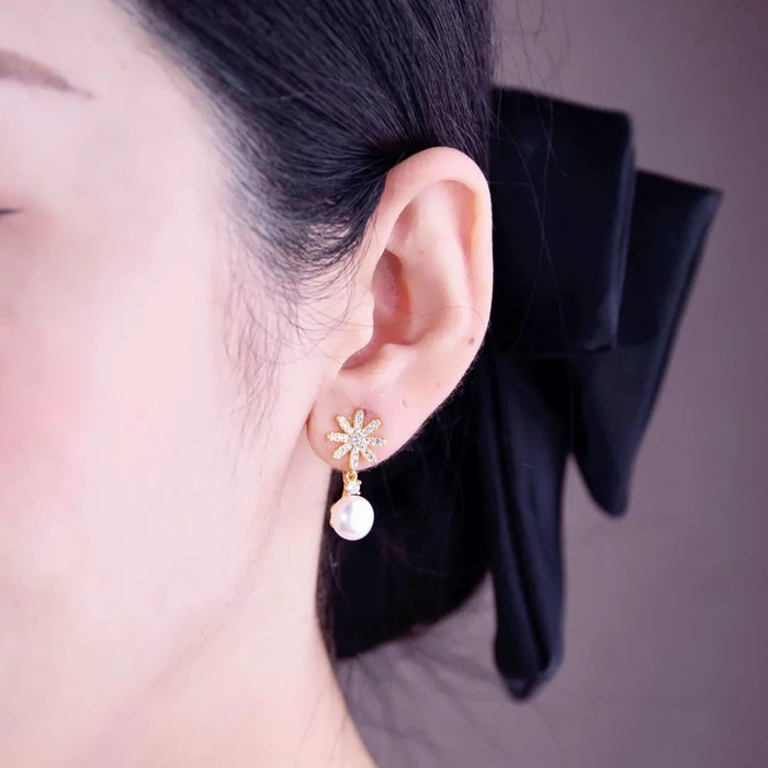 一周不重样无耳洞也能戴的珍珠耳夹防敏不痛优雅天成