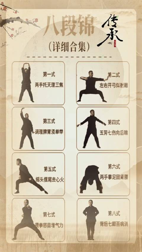 八段锦动作分解详细合集
