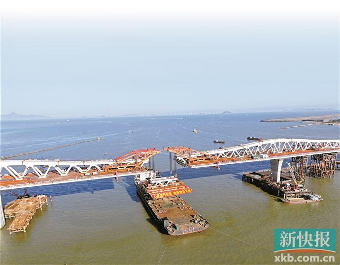 澳门最大跨海桥合龙
