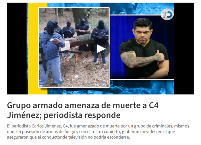 Telediario报道标题截图。