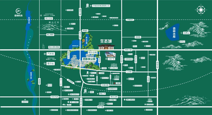荣耀面世94-190﹐ 墅质现房 火爆热销百脉泉畔  公园墅区以匠心营宅